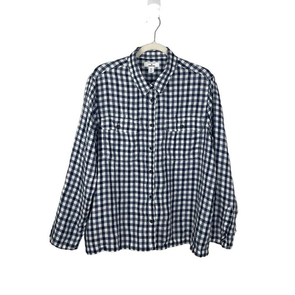 Draper James X Landsโ End Button Front Blouse